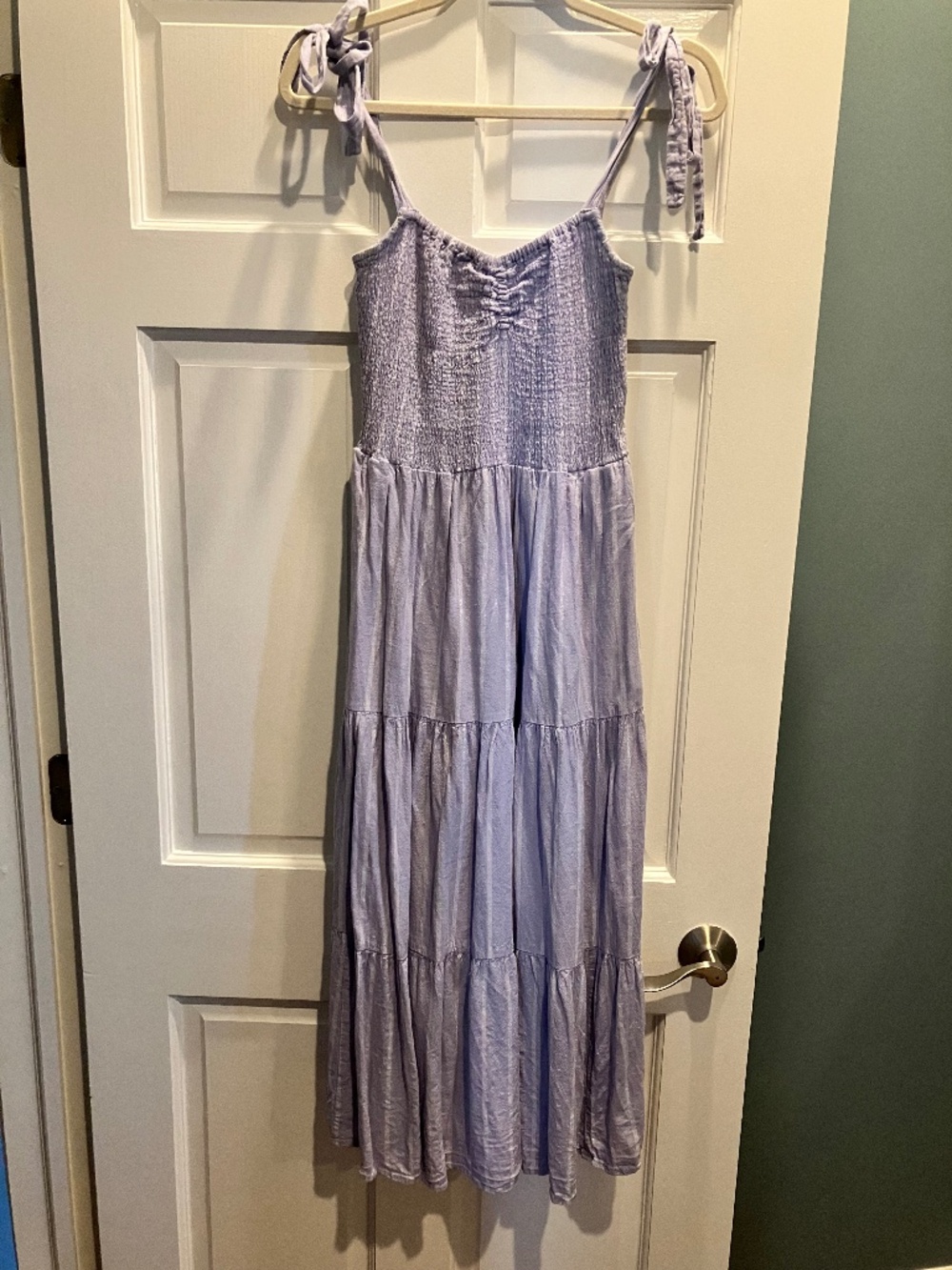 Madewell smocked midi dress